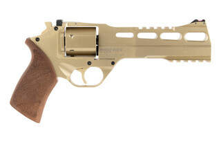 Chiappa .357 Magnum Rhino 60DS with low bore axis and fiber optic sights - Gold